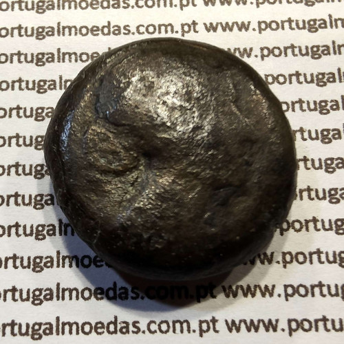 Óbolo de Bronze (AE20), Cleópatra VII, Thea Neotera (51–30 a.C.), ΚΛΕΟΠΑΤΡΑΣ ΒΑΣΙΛΙΣΣΗΣ, Reino Ptolemaico, Alexandria, Egito
