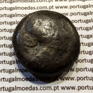 Óbolo de Bronze (AE20), Cleópatra VII, Thea Neotera (51–30 a.C.), ΚΛΕΟΠΑΤΡΑΣ ΒΑΣΙΛΙΣΣΗΣ, Reino Ptolemaico, Alexandria, Egito