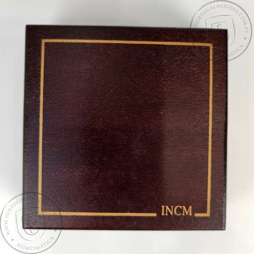 Proof 500 Escudos 2000 Eça de Queiroz, estojo moeda prata Proof 500$00 2000 Eça de Queiroz, World Coins Portugal KM 725a 05