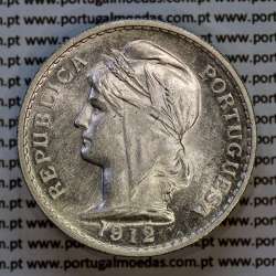 50 centavos 1912 prata, $50 centavos prata 1912 da Republica Portuguesa, (Soberba), World Coins Portugal KM 561 -03