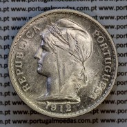 50 centavos 1912 prata, $50 centavos prata 1912 da Republica Portuguesa, (Soberba), World Coins Portugal KM 561 -03