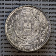 Portugal, silver coin of 50 centavos 1913 or $50 centavos 1913 of Portuguese Republic, (AU), World Coins Portugal KM#561