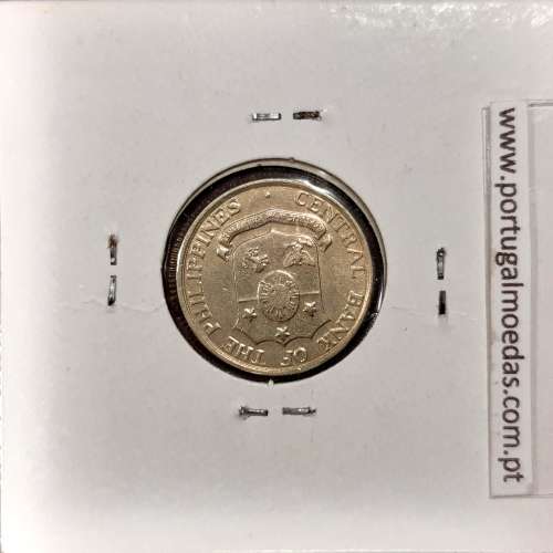 Filipinas 10 Centavos 1963 Cupro-Niquel, (MBC+), World Coins Philippines KM 188