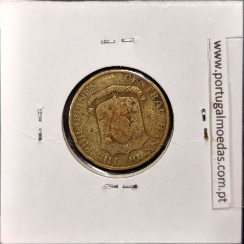 Philippines 5 Centavos 1962 Brass, (VF), Coins of the World Philippines KM 187