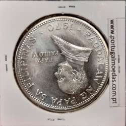 Philippines 1 Piso 1970 Nickel, (UNC), Coins of the World Philippines KM 202