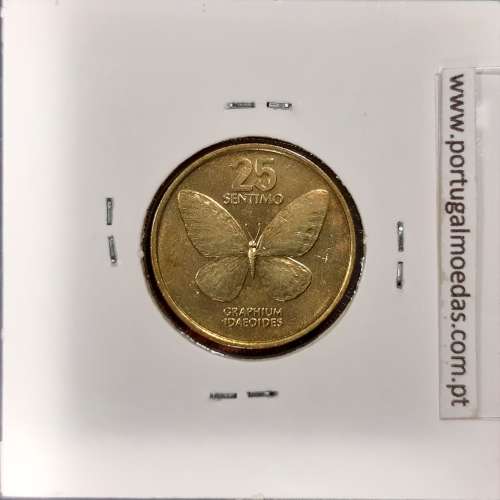 Filipinas 25 Sentimo 1990 Latão, (SOB), World Coins Philippines KM 241.1