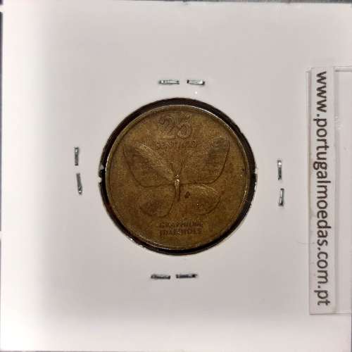 Filipinas 25 Sentimo 1990 Latão, (MBC), World Coins Philippines KM 241.1