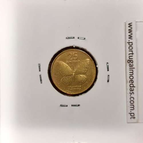 Filipinas 25 Sentimo 1994 Latão, (Bela), World Coins Philippines KM 241.2