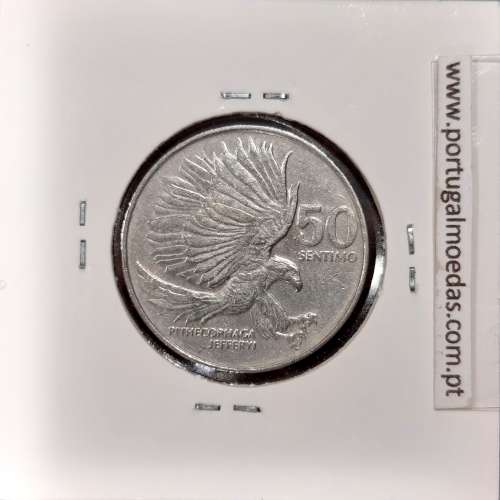 Philippines 50 Sentimo 1986 Copper-Nickel, (VF+), Coins of the World Philippines KM 242.1