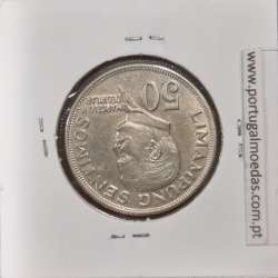 Filipinas 50 Sentimos 1974 Cupro-Niquel, (Bela), World Coins Philippines KM 200