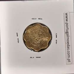 Filipinas 5 Sentimos 1975 Latão, (Sob), World Coins Philippines KM 206