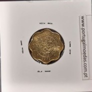 Filipinas 5 Sentimos 1975 Latão, (Sob), World Coins Philippines KM 206