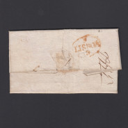 Carta Pré-Filatélica circulada de Coimbra para Lisboa datada de 07-03-1829