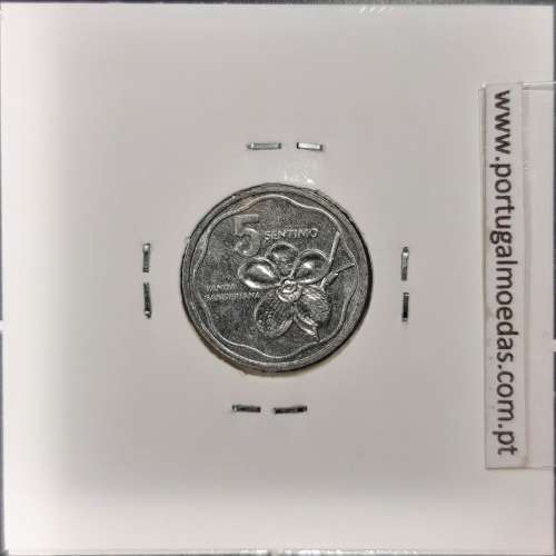 Filipinas 5 Sentimo 1990 Aluminio, (Bela), World Coins Philippines KM 239