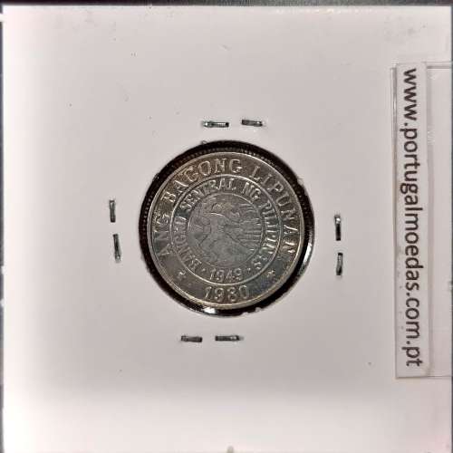 Filipinas 10 Sentimos 1980 Cupro-Niquel, (Bela), World Coins Philippines KM 226