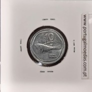 Filipinas 10 Sentimo 1990 Aluminio, (Soberba), World Coins Philippines KM 240.2b