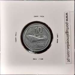 Filipinas 10 Sentimo 1992 Aluminio, Legenda reverso "PYGMAEA"  (Soberba), World Coins Philippines KM 240.2b