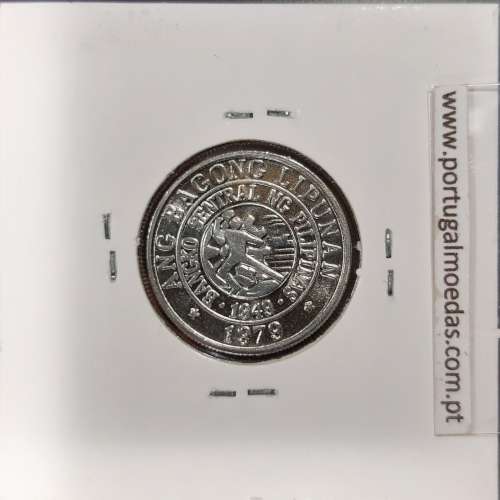 Filipinas 25 Sentimos 1979 BSP Cupro-Niquel, (Sob), World Coins Philippines KM 227