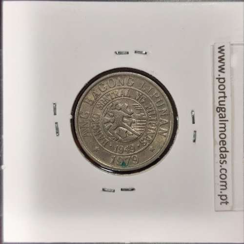 Filipinas 25 Sentimos 1979 BSP Cupro-Niquel, (Bela), World Coins Philippines KM 227