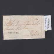 Carta Pré-Filatélica circulada de Coimbra para Lisboa datada de 20-06-1829