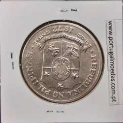 Philippines 1 Piso 1972 Copper-Nickel-Zinc, (UNC), Coins of the World Philippines KM 203
