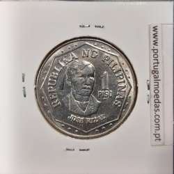 Filipinas 1 Piso 1979 BSP Cupro-Niquel, (Sob), World Coins Philippines KM 209.2