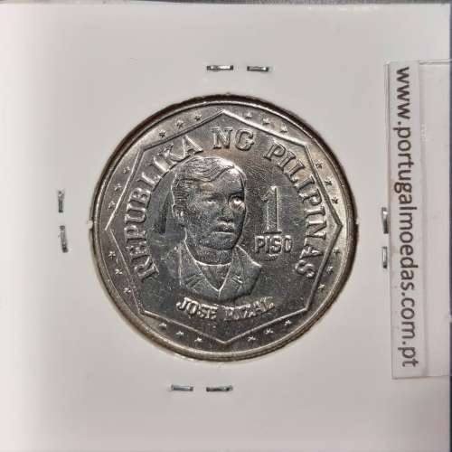 Filipinas 1 Piso 1979 BSP Cupro-Niquel, (Sob), World Coins Philippines KM 209.2