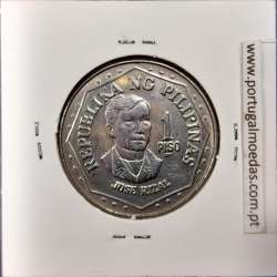 Philippines 1 Piso 1979 BSP Copper-Nickel, (AU), Coins of the World Philippines KM 209.2