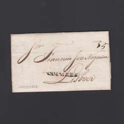 Carta Pré-Filatélica circulada de Coimbra para Lisboa datada de 024-08-1829