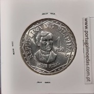 Filipinas 1 Piso 1981 BSP Cupro-Niquel, (Sob), World Coins Philippines KM 209.2