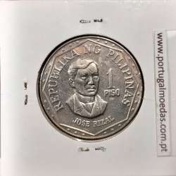 Filipinas 1 Piso 1981 BSP Cupro-Niquel, (Bela), World Coins Philippines KM 209.2