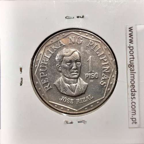 Filipinas 1 Piso 1981 BSP Cupro-Niquel, (Bela), World Coins Philippines KM 209.2