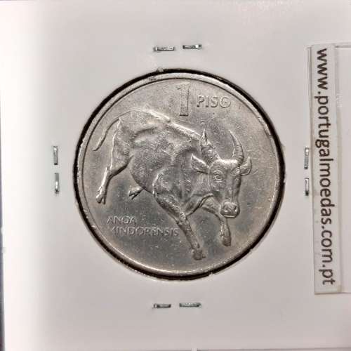 Filipinas 1 Piso 1989 Cupro-Niquel, (Bela), World Coins Philippines KM 243.1