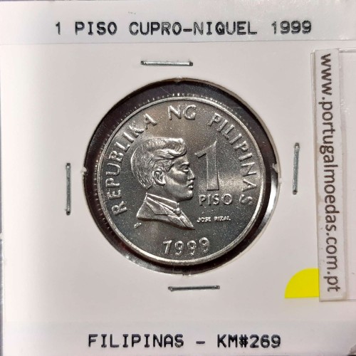 Philippines 1 Piso 1999 Copper-Nickel, (UNC), Coins of the World Philippines KM 269
