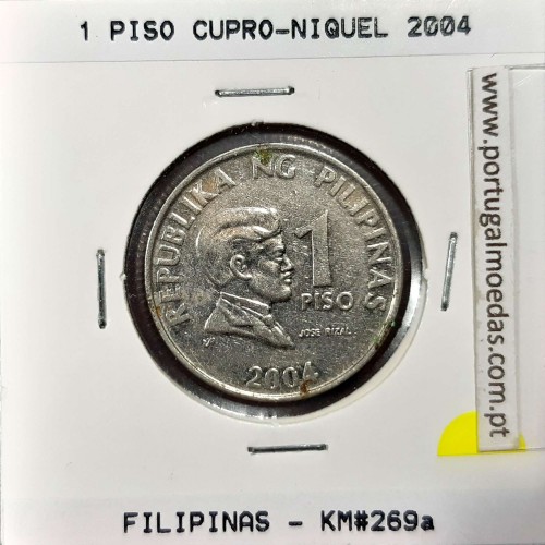 Philippines 1 Piso 2004 Copper-Nickel, (XF), Coins of the World Philippines KM 269a