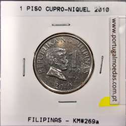 Philippines 1 Piso 2010 Copper-Nickel, (XF), Coins of the World Philippines KM 269a