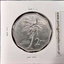 Filipinas 2 Piso 1984 Cupro-Niquel, (MBC+), World Coins Philippines KM 244