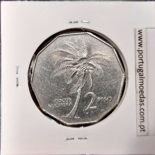 Philippines 2 Piso 1984 Copper-Nickel, (VF+), Coins of the World Philippines KM 244