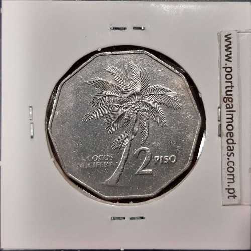Philippines 2 Piso 1990 Copper-Nickel, (VF+), Coins of the World Philippines KM 244