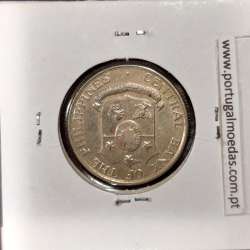 Filipinas 25 Centavos 1962 Cupro-Niquel, (Bela), World Coins Philippines KM 189.1