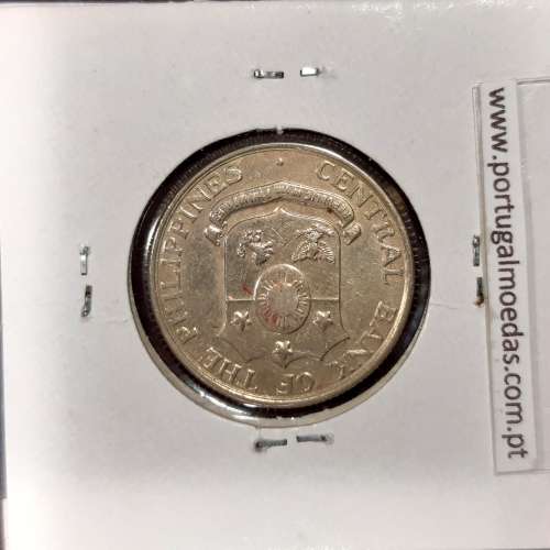 Filipinas 25 Centavos 1962 Cupro-Niquel, (Bela), World Coins Philippines KM 189.1