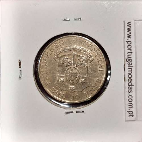 Filipinas 25 Centavos 1964 Cupro-Niquel, (MBC), World Coins Philippines KM 189.1