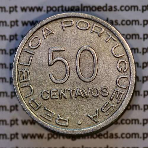 São Tomé and Príncipe, 50 Centavos 1948 Bronze-nickel, former Portuguese colony, (VF-), WorldCoins Saint Thomas & Prince KM8
