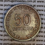 São Tomé and Príncipe, 50 Centavos 1948 Bronze-nickel, former Portuguese colony, (F), WorldCoins Saint Thomas & Prince KM8