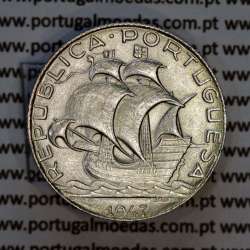 Portugal 2‑1/2 Escudos 1947 silver – (XF) – Obverse (brightness variation 1) – Ref. RP.02.AG.R.30.10.A6