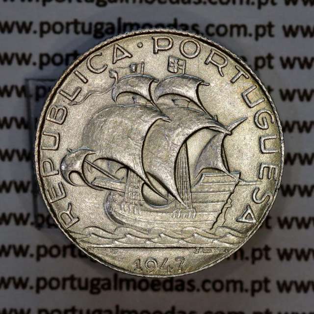 Portugal 2‑1/2 Escudos 1947 silver – (XF) – Obverse (brightness variation 1) – Ref. RP.02.AG.R.30.10.A6