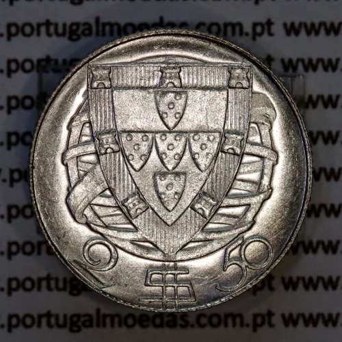 2$50 Escudos 1948 prata, 2 escudos e 50 centavos 1948 em prata da Republica Portuguesa, (Soberba), World Coins Portugal KM 580