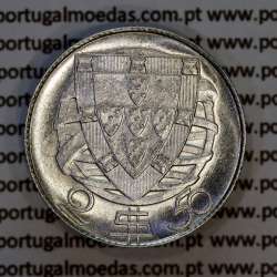 2$50 Escudos 1932 prata, 2 escudos e 50 centavos 1932 em prata da Republica Portuguesa, (Bela +), World Coins Portugal KM 580