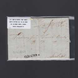 Carta Pré-Filatélica circulada de Coimbra para Lisboa datada de 10-12-1829