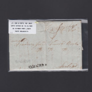 Carta Pré-Filatélica circulada de Coimbra para Lisboa datada de 10-12-1829